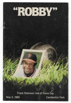 May 2, 1982, Frank Robinson ''Robby'' Hall of Fame Day Souvenir Booklet