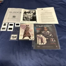 2002 Blade II Press Kit Letter Slides Tattoo Lobby Card Cd Press Kit Del Toro