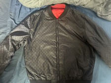 Gucci Reversible GG Jacquard Nylon Bomber Men...