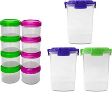 1 x Small Food & Spice Storage Containers Combo Plastic Organizer Set for Spices