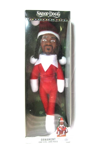 SNOOP DOGG SNOOP ON THE STOOP CHRISTMAS ELF ORNAMENT NEW SEALED BOX