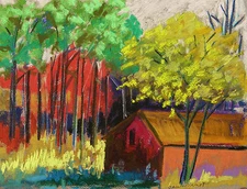 Workshop LANDSCAPE Original  Pastel Painting John Williams JMW art Impressionism