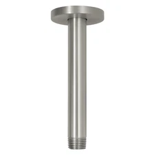 Naiture Straight 6" Brass Shower Arm with Flange, Ceiling Mounted Shower Arm