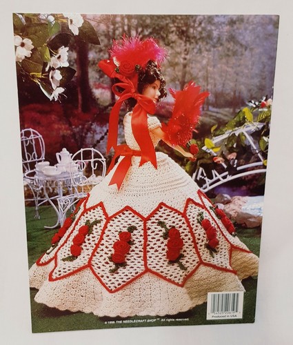 Rebeccas Party Frock Ladies of Fashion Doll Dress Pattern Crochet Booklet 1996 - Picture 2 of 7