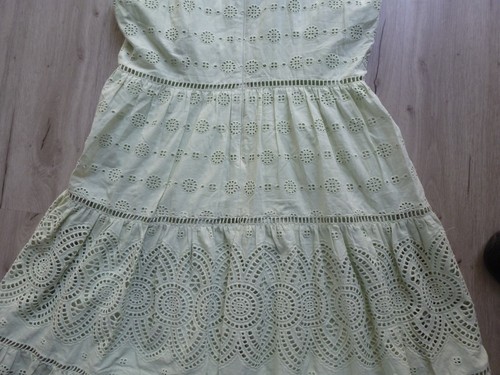 ANTONIO MELANI Kleid 14 grün Ösen Spitzenkleid Boho Bauern Hippie Festival - Bild 13 von 18