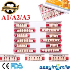 Dental Acrylic Resin Denture Upper Lower Anterior False Teeth DIY Teeth A1/a2/a3