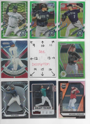 NEW Seattle Mariners U-PICK Serial #'d JERSEY AUTO Rookies GRIFFEY