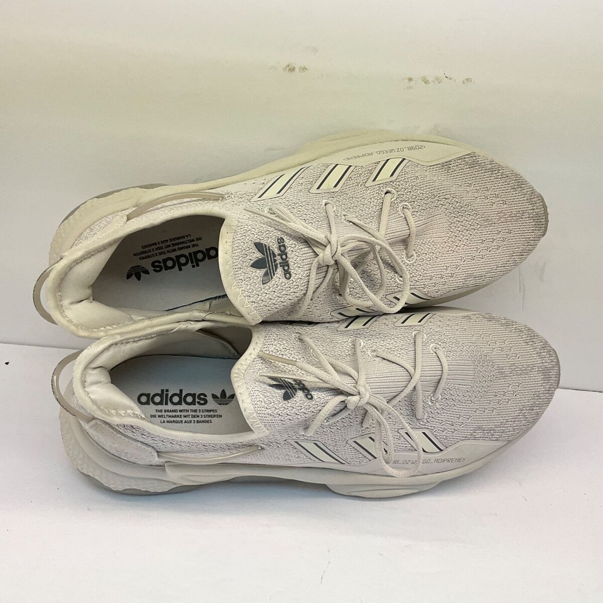 adidas Men's Ozweego Knit Athletic Sneakers GX6304 Chalk adidas Men's Ozweego Knit Athletic Sneakers GX6304 Chalk