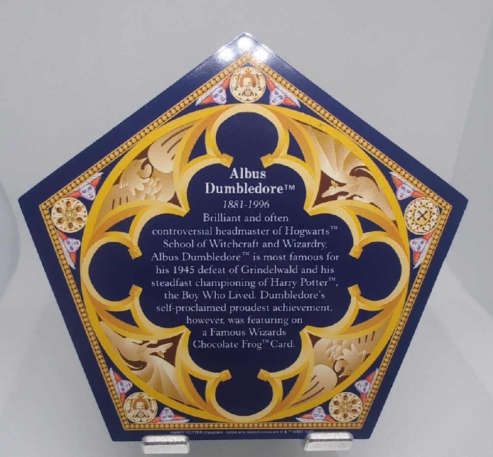 Collectable Harry Potter Chocolate Frog Hologram Card- Albus