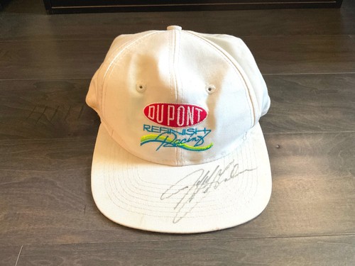 JEFF GORDON Vintage Hat - Autographed - DuPont Refinish Racing | eBay