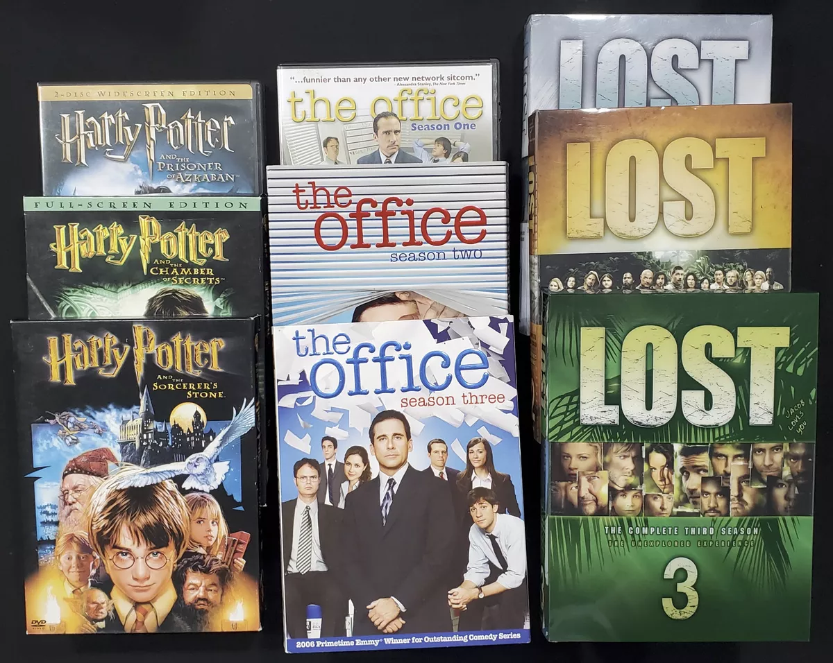 Harry Potter Movies 1 2 3 The Office Seasons 1 2 3 LOST