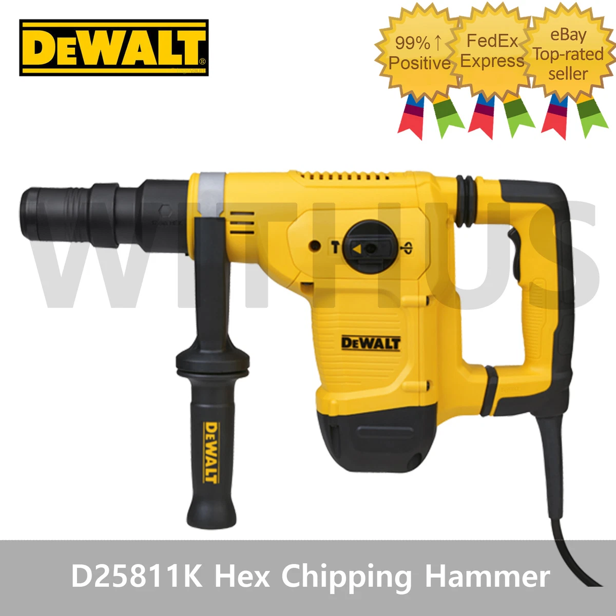 Dewalt D25811K 1050W 5kg 17mm Corded Electric Hex Chipping Hammer