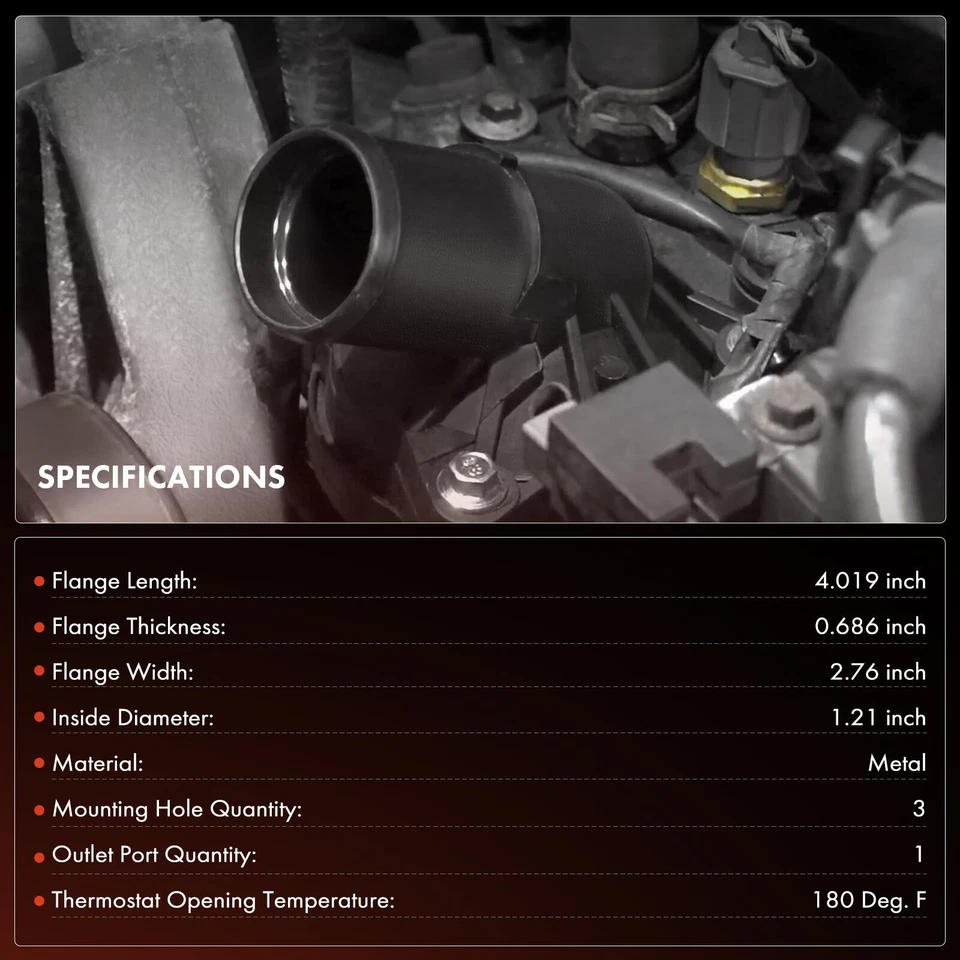Conjunto de carcaça de termostato para INFINITI I35 2002-2004 Nissan Altima 2002-2006 - Imagem 2 de 4
