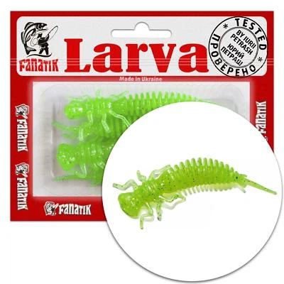 Gummiköder Fanatik LARVA 4-11cm Gummifisch Jig Softbaits mit Aroma Slug