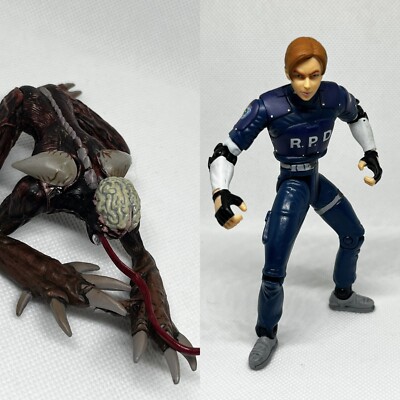 RESIDENT EVIL 2 - LEON S. KENNEDY & LICKER - 1998 - TOY BIZ Action Figur RAR