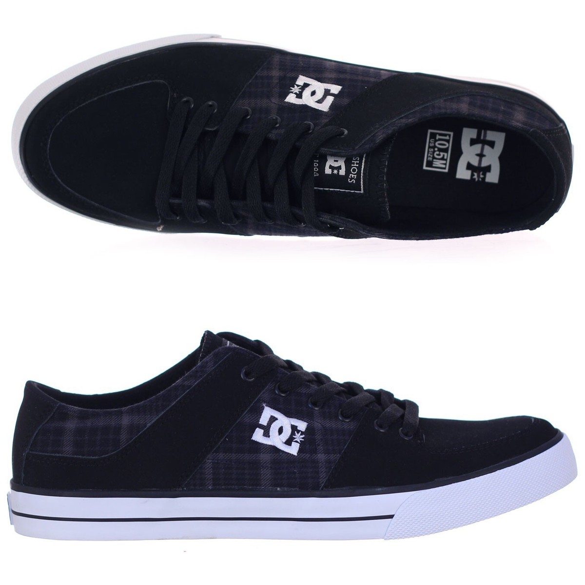 DC SHOES MEN'S PURE ZERO SKATER SB SNEAKERS/SHOES NEW $75 BLACK