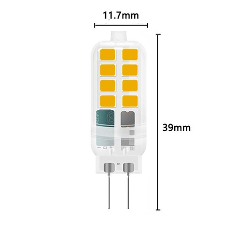 10x G4 LED 3W Super Hell Leuchtmittel Ersatz Halogen Lampe Warmweiß AC / DC 12V - Bild 2 von 8