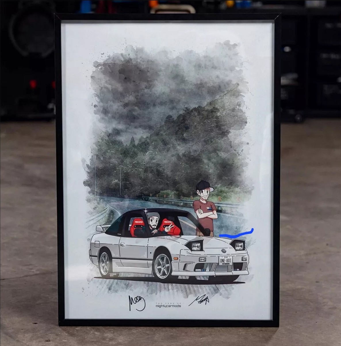 Mighty Car Mods Signed 180sx Poster 600 X 840mm (23 X 33inches