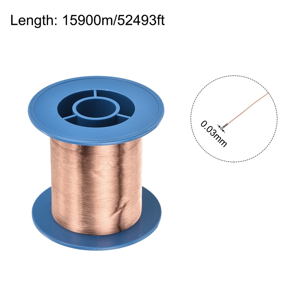 0.03mm Wire 52493ft Enameled Copper Wire Winding Wire 100g eBay