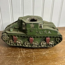 VINTAGE THE SUN RUBBER CO. BARBERTON OHIO USA TOY TANK. VINTAGE TOY TANK 