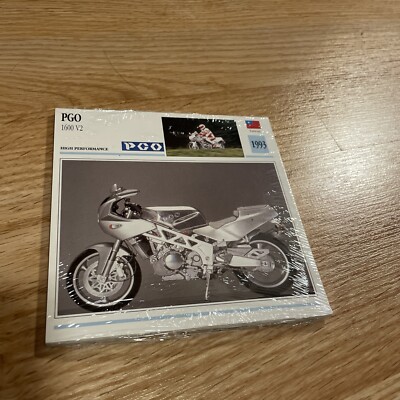 PGO 1600 V2 & MV98 vespa spec cards in full pack sealed