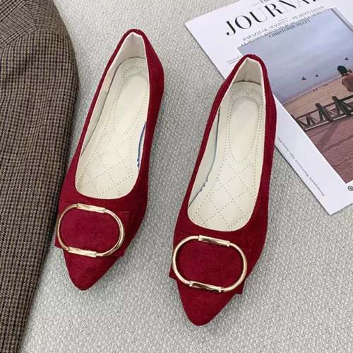 Bequemer modischer eleganter Damenschuh rutschfest flache Schuhe Slipper flache Party - Bild 13 von 75