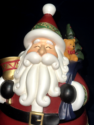CostCo Santa Claus Bell Sack of Toys Resin Figurine 11