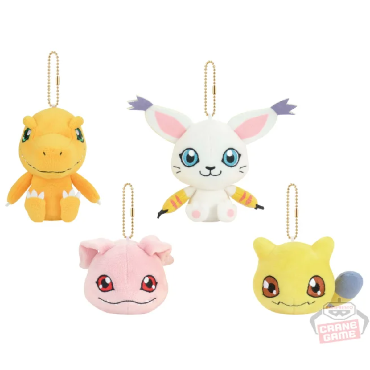 Digimon Adventure Plush Doll that can be attached Bag 2024 vol.1 4 Types Set