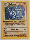 Pokémon TCG  Machamp Base Set 1st Edition Card #8 - MP