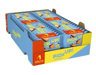 PiCK UP! Choco&Milk Riegel Milchschokolade Kekse 8 Multipacks 308g 10+1 gratis