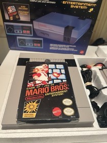 Rare Nintendo NES Control Deck Home Console Mario Bros Bundle Nintendo Box
