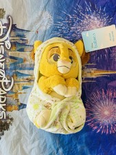 Disney Parks Babies Baby Simba Lion King Blanket Pouch Plush NWT