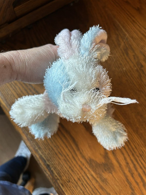 CUTE GANZ WEBKINZ COTTON CANDY BUNNY WITH NO TAG AND FREE SHIPPING