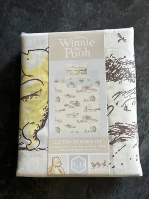 DISNEY Winnie the Pooh Nature Walk Bedding Set Cotton Rich Toddler bed Junior - Image 1 of 2