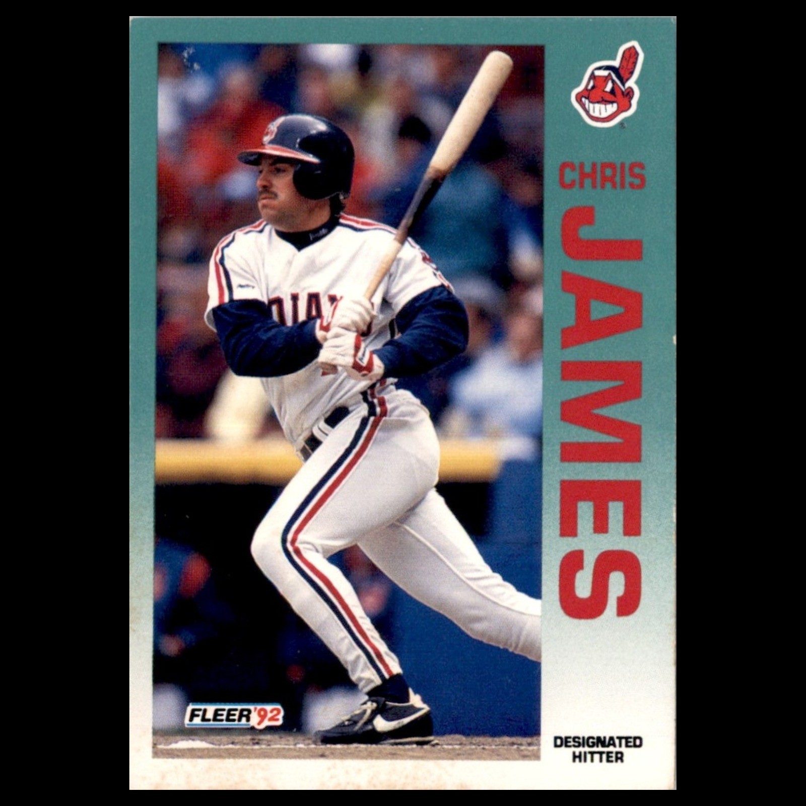 Chris James #112.0 1992 Fleer Cleveland Indians Baseball Card MLB