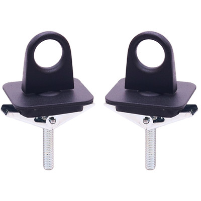 2pc Universal Fit Truck Bed Anchor Black Finish Tie Down Loop Hooks Pickup Bed