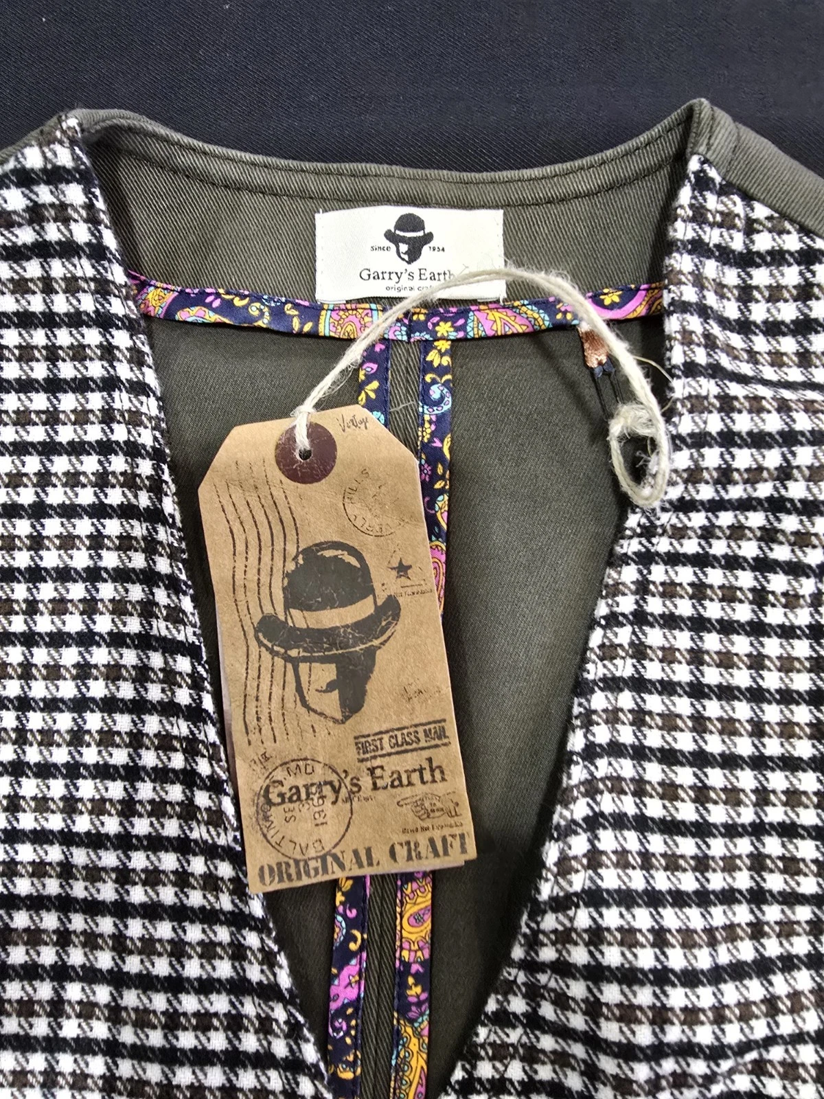 Garry's Earth Vest Handcrafted Made In Italy Size M Cod.31 - product detail image 8
