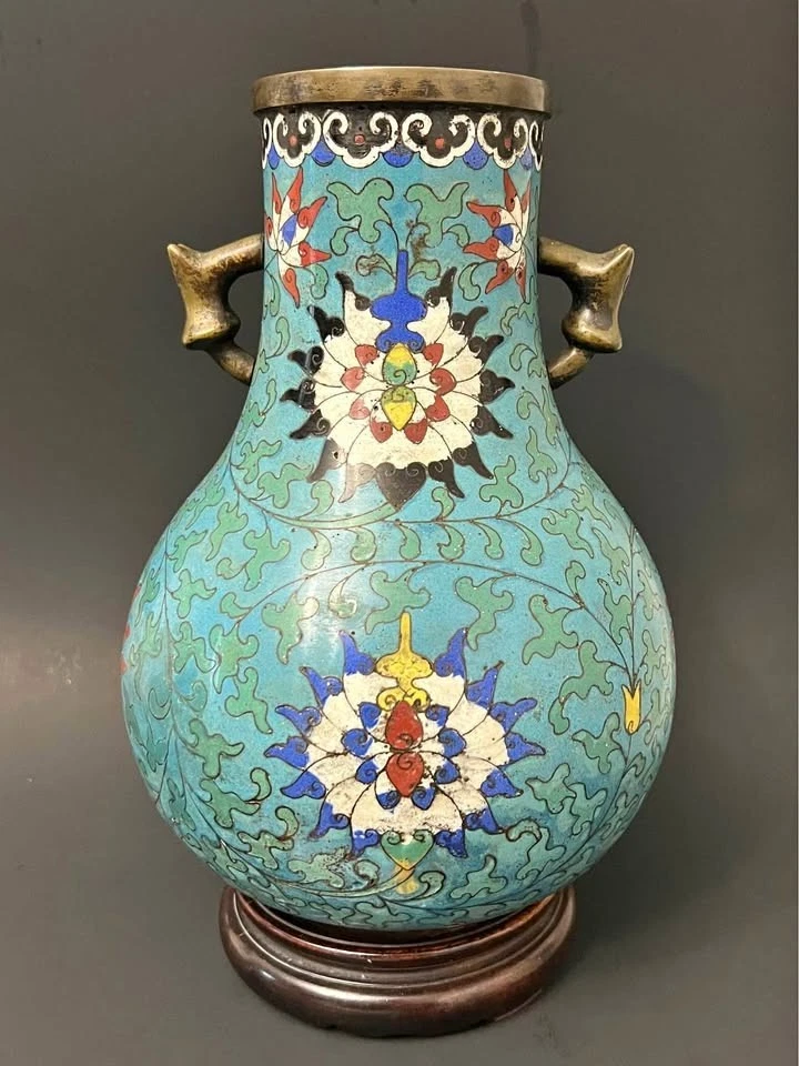 中国景泰蓝印第安纳中国古董花瓶| eBay