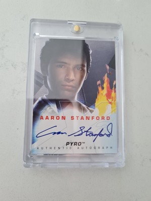 2003 Topps X-Men 2: United Authentic Auto Aaron Stanford as Pyro Auto 
