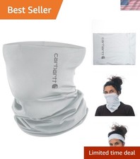Comfort Stretch Light Grey Neck Gaiter by Carhartt - -Round Protection