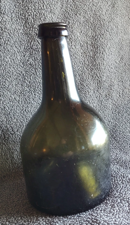 Botella de mazo del siglo XVIII, pontil de arena Foto 3 de 4