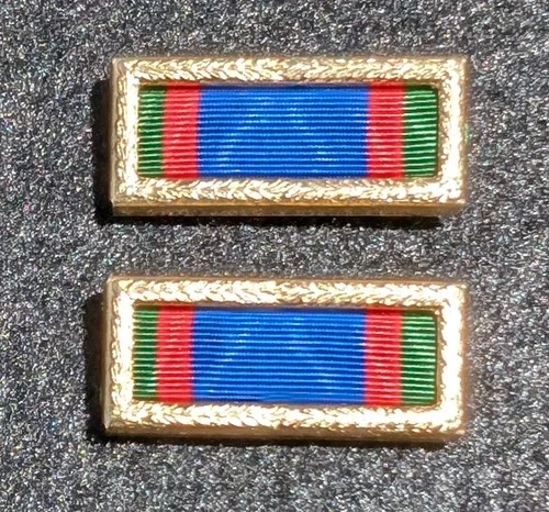 -CORRECT SIZES- Moiré Texas State Guard Meritorious Unit Award  New Set of 2