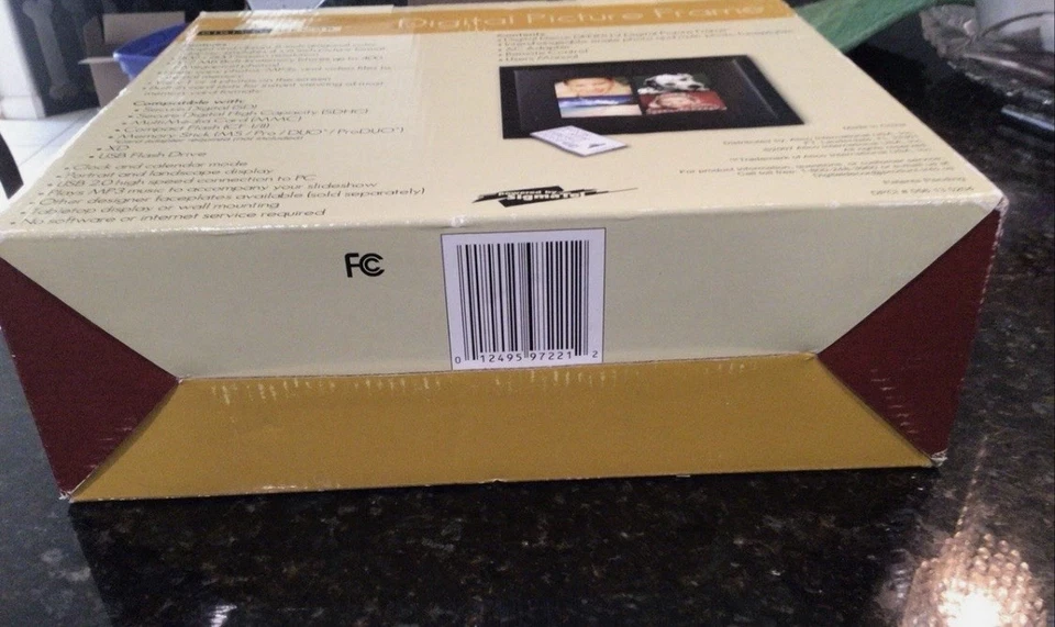 Digital Decor Digit 8" Photo Frame Silver Frame DPF8512 NEW in BOX  512MB Memory - Image 4 of 4