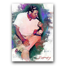 Babe Ruth #77 Art Card Limited 24/50 Edward Vela Signed (New York Yankees)