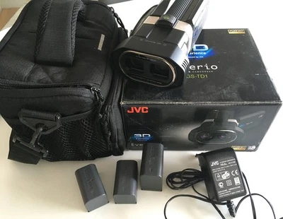 JVC Everio GS-TD1 Camcorder HD mit 3D Display und 3D Aufnahme (sehr selten) - Bild 1 von 4