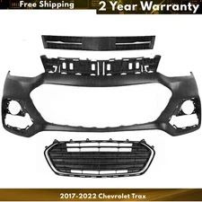 Front Bumper Cover Fascia & Grille Assembly Kit For 2017-2022 Chevrolet Trax