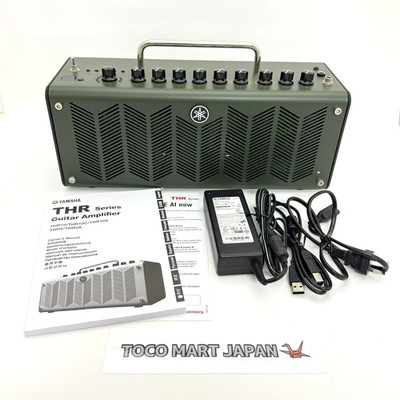 YAMAHA THR10X Mini High Gain Guitar Amplifier Green With Adapter Manual #0200