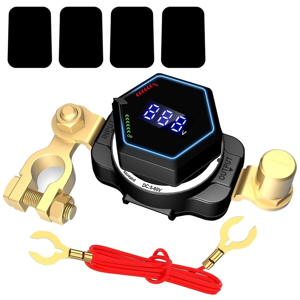 Battery Disconnect And Top Post Kill Switch 5 80v Heavy Duty Shut Off For 
