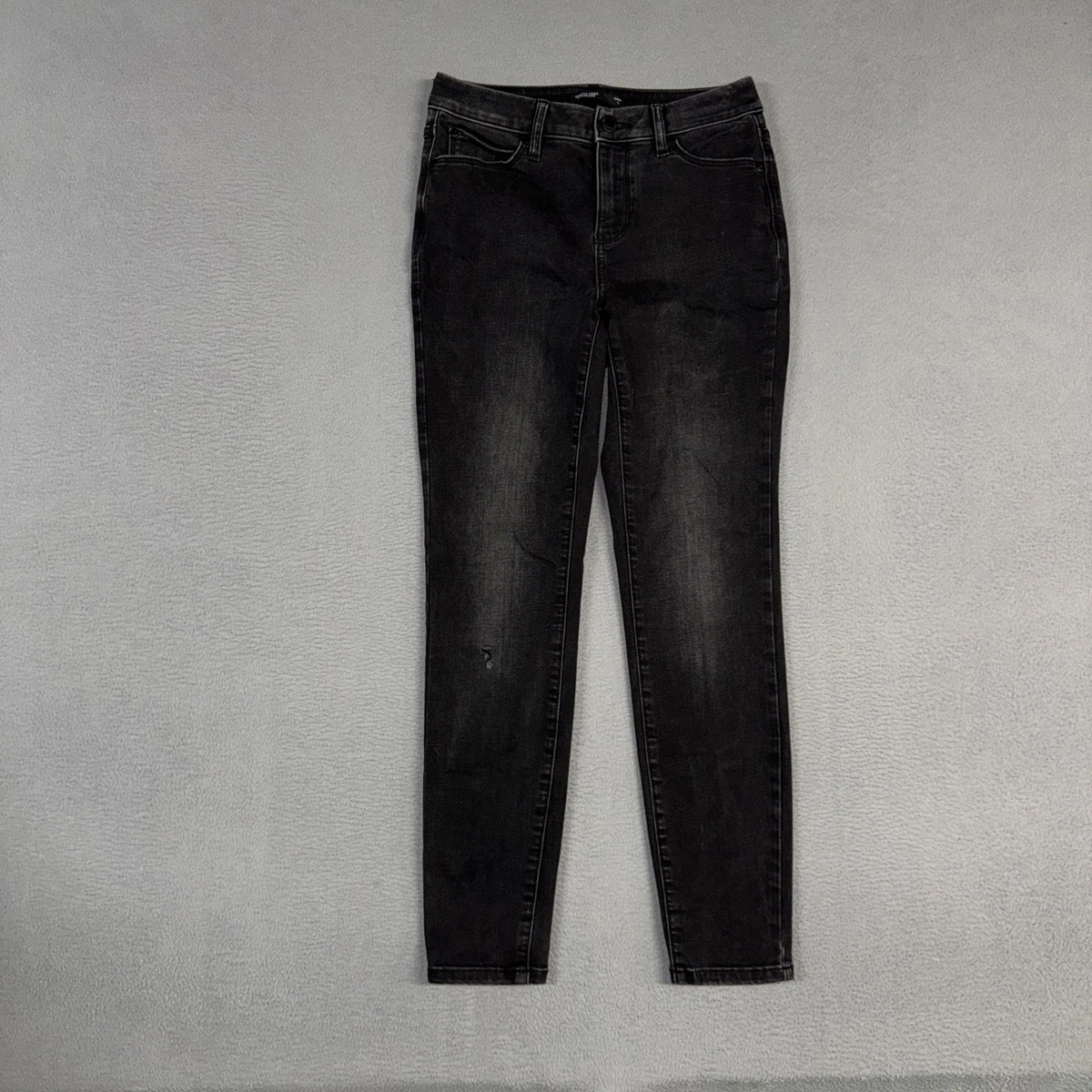 Jean Vera Wang Femme Taille 12 - Coupe Bootcut - Taille Haute - Bleu Foncé Délavé - Stretch