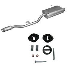 Endschalldämpfer Auspuff+Anbausatz für BMW Z3 2.8 / 1.9 Roadster + Coupe NEU
